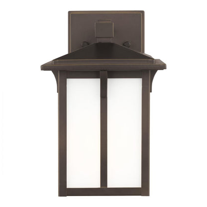 Generation Lighting Tomek Small One Light Outdoor Wall Lantern Antique Bronze