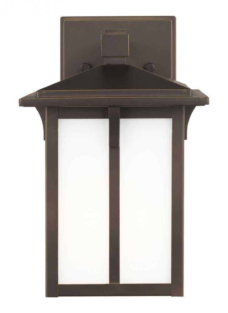 Generation Lighting Tomek Small One Light Outdoor Wall Lantern Antique Bronze