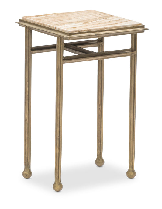 Maitland-Smith Axel Drink Table in Brass