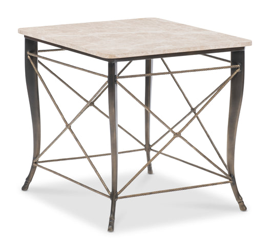 Maitland-Smith Belvedere Side Table in Bronze
