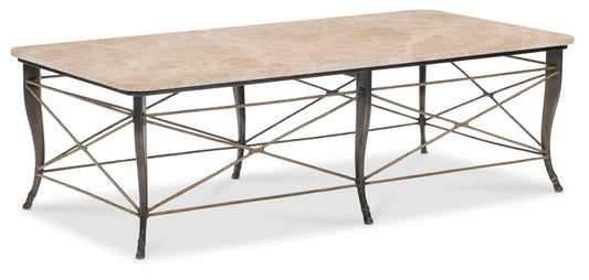 Maitland-Smith Belvedere Cocktail Table in Bronze