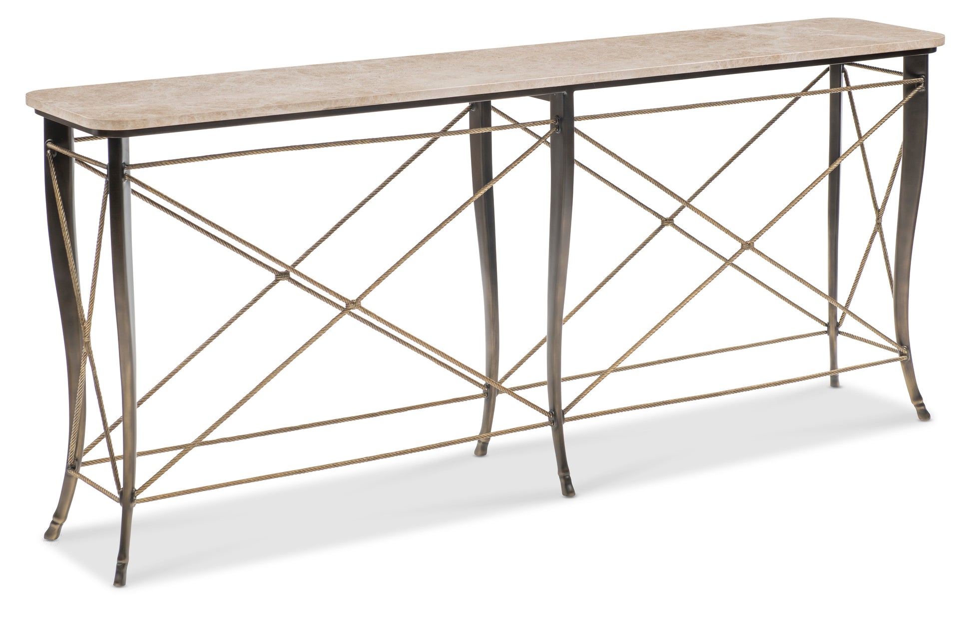 Maitland-Smith Belvedere Console Table in Bronze