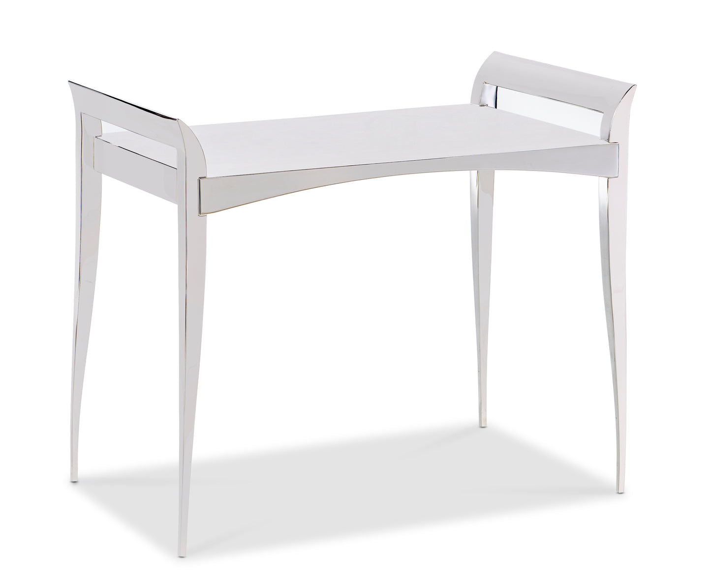 Maitland-Smith Caspian Side Table in Red