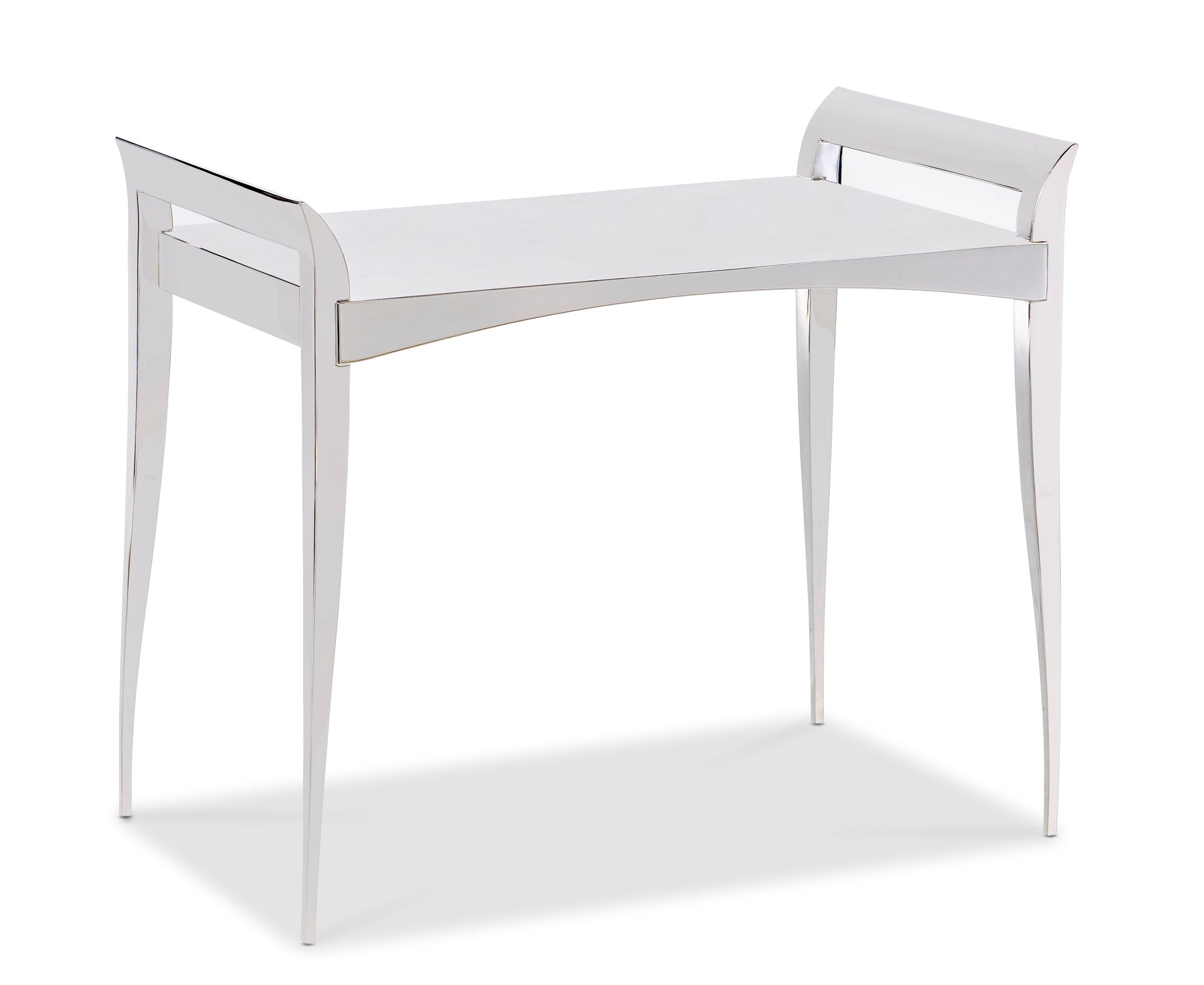 Maitland-Smith Caspian Side Table in Red