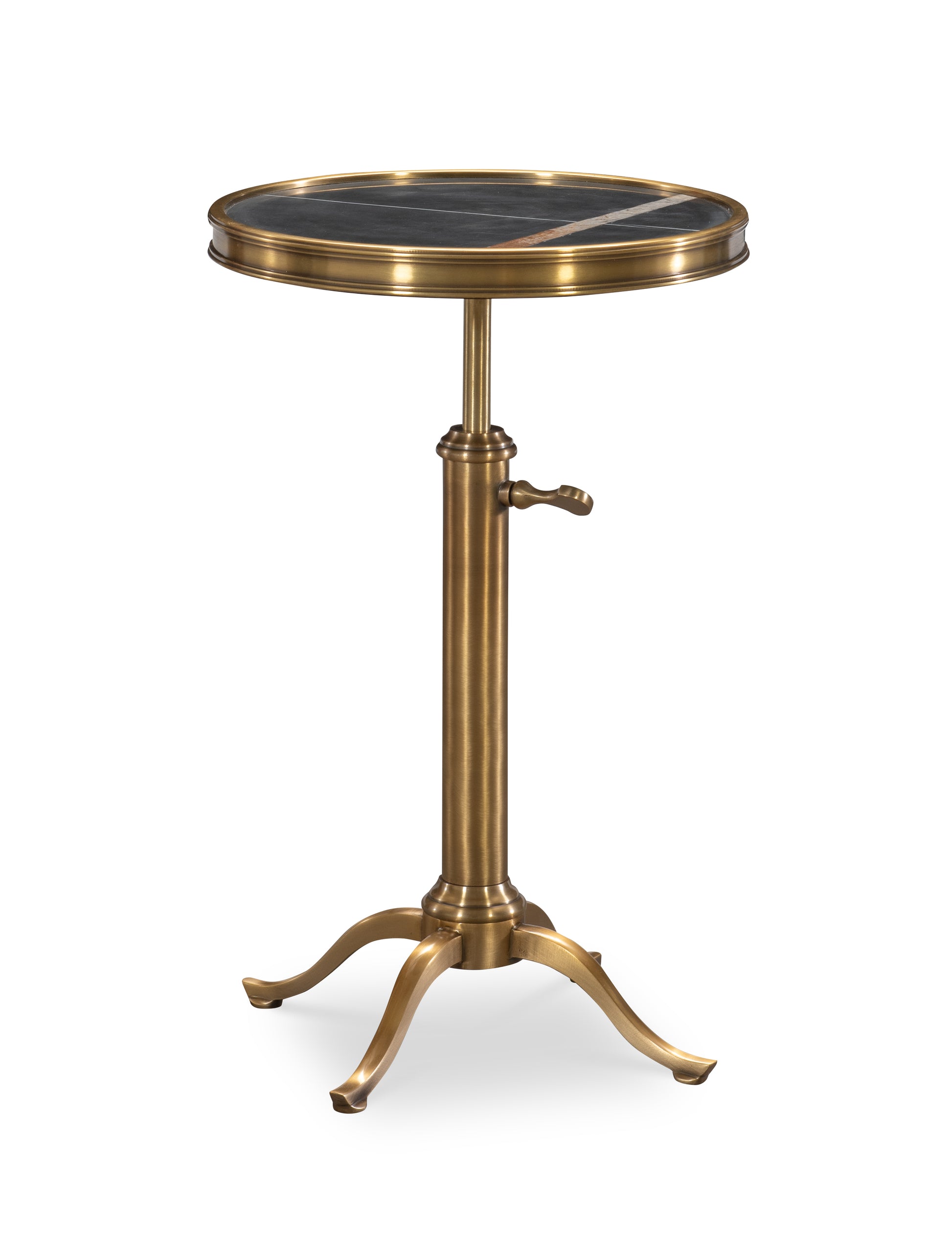 Maitland-Smith Fletcher Adjustable Drinks Table in Brass