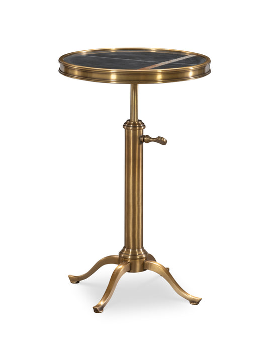 Maitland-Smith Fletcher Adjustable Drinks Table in Brass