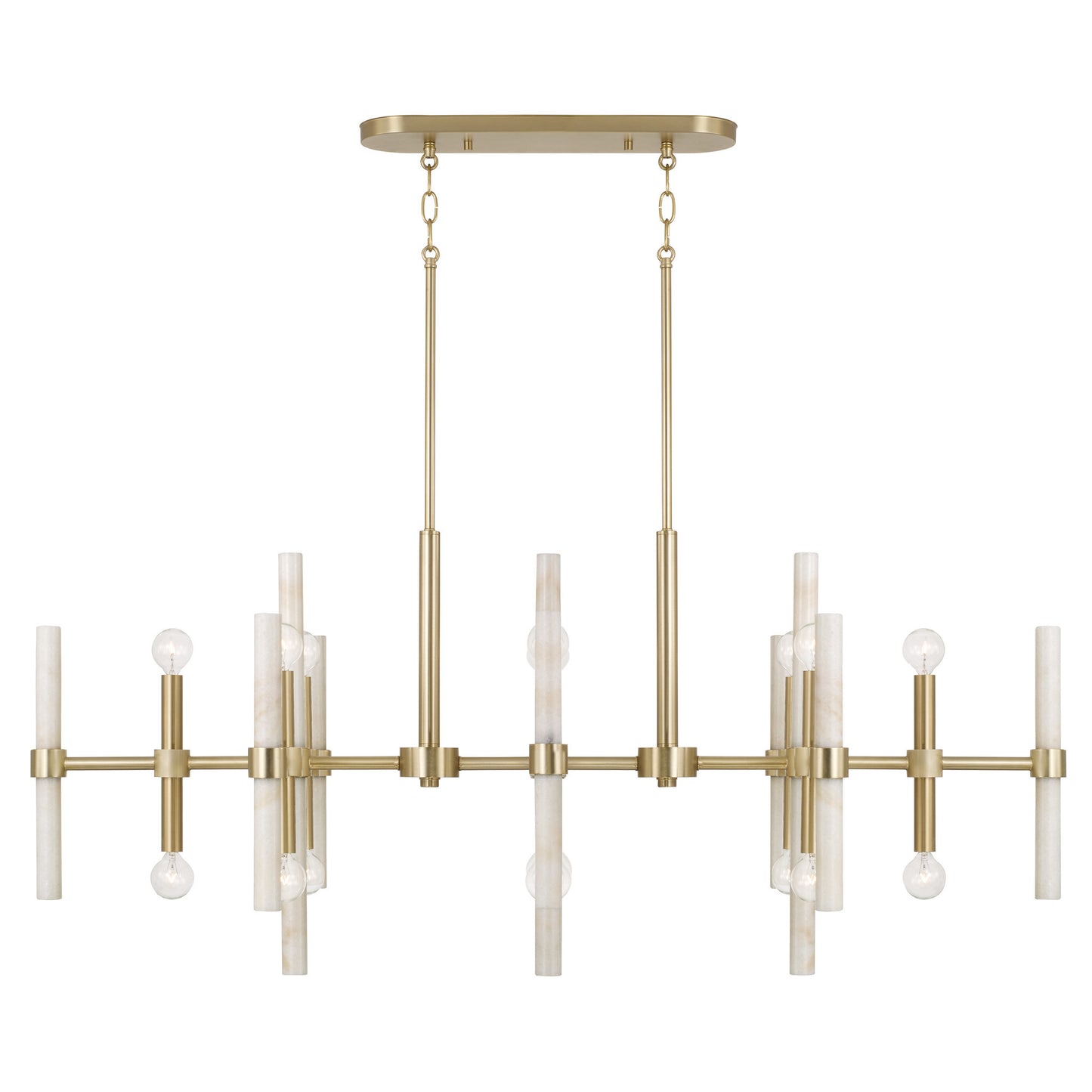 Capital Marlow Linear Chandelier in Matte Brass