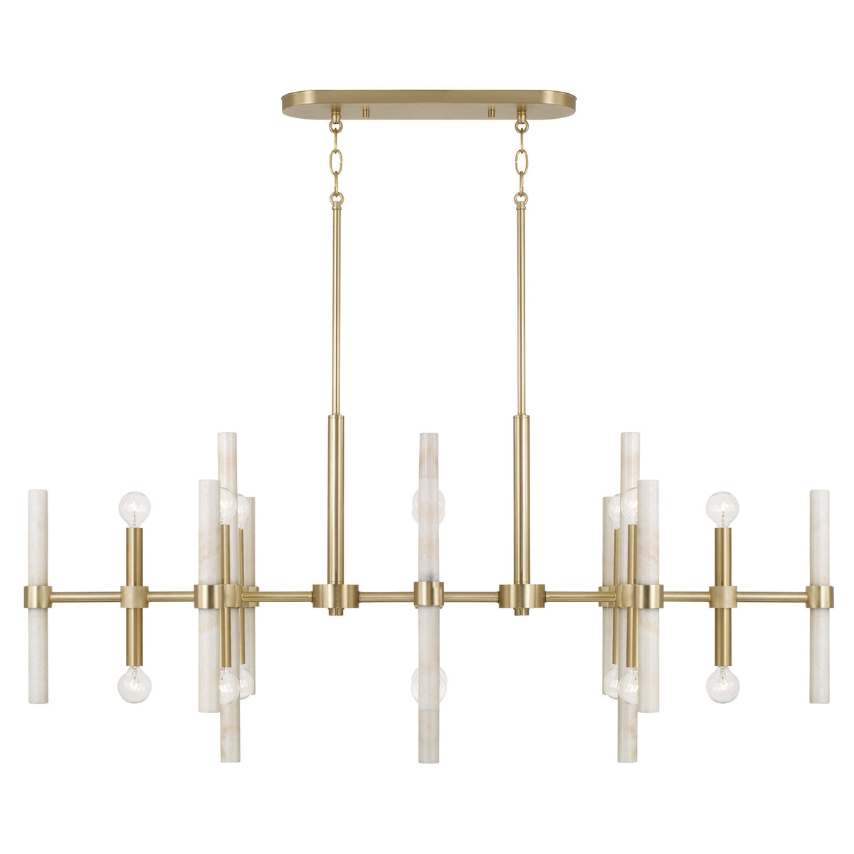 Capital Marlow Linear Chandelier in Matte Brass