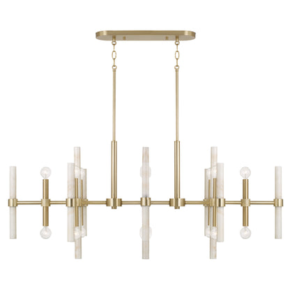 Capital Marlow Linear Chandelier in Matte Brass
