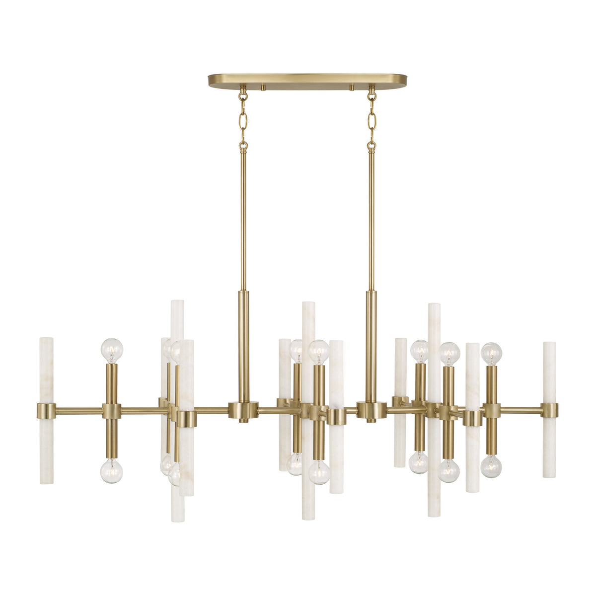 Capital Marlow Linear Chandelier in Matte Brass
