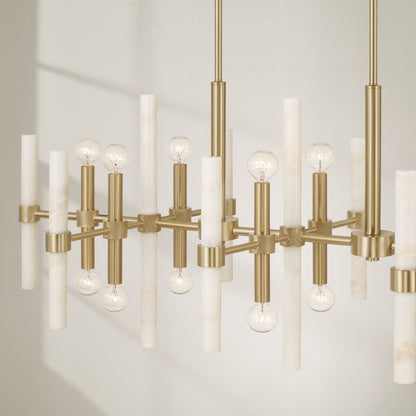 Capital Marlow Linear Chandelier in Matte Brass