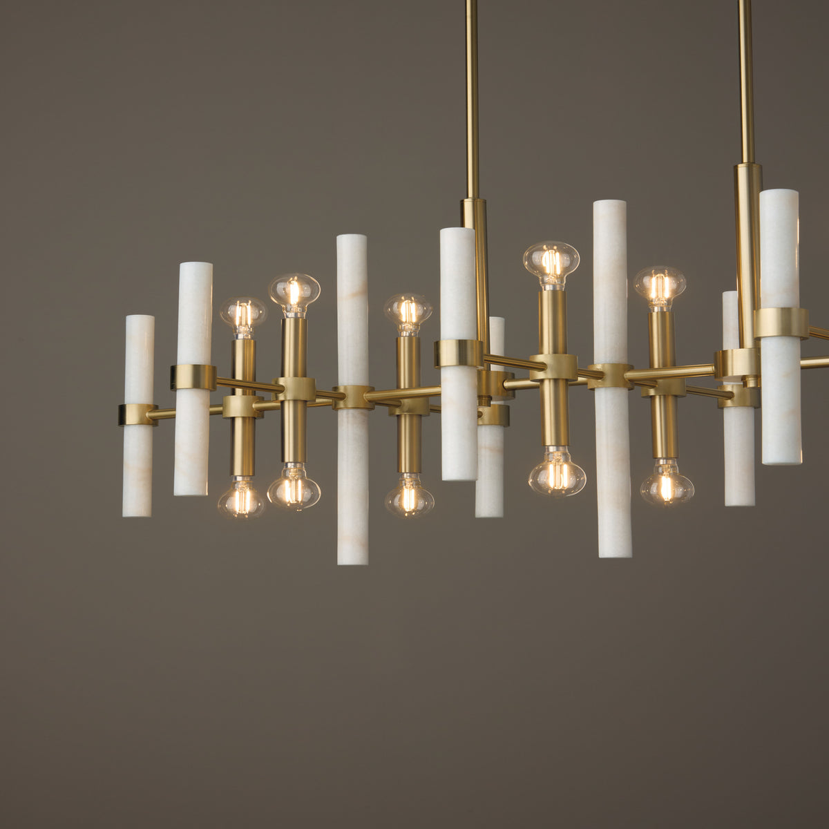 Capital Marlow Linear Chandelier in Matte Brass
