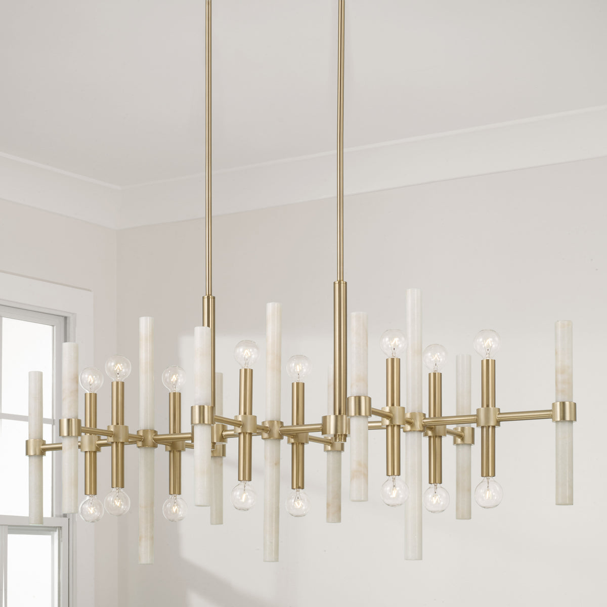 Capital Marlow Linear Chandelier in Matte Brass