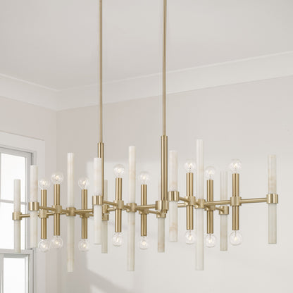 Capital Marlow Linear Chandelier in Matte Brass