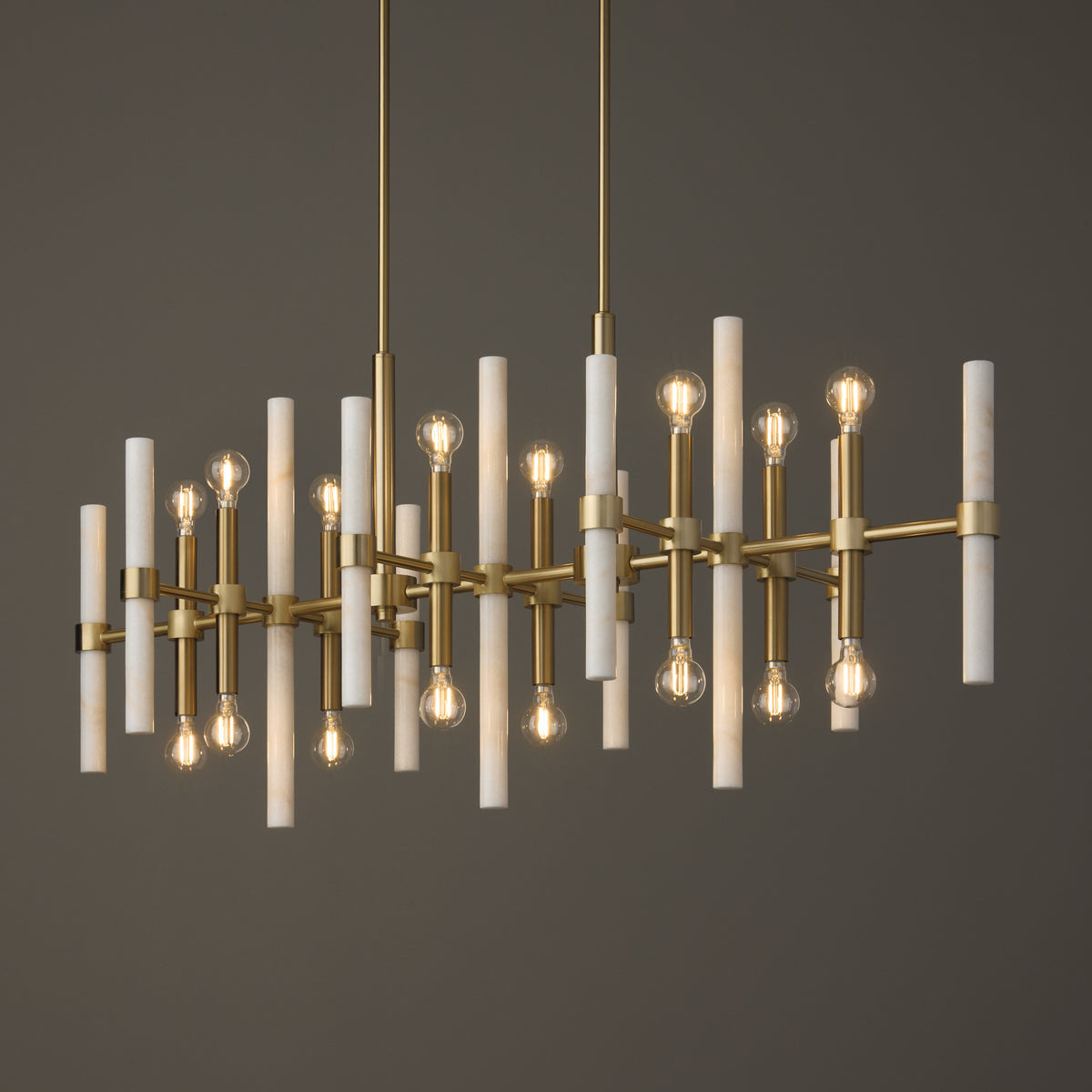 Capital Marlow Linear Chandelier in Matte Brass