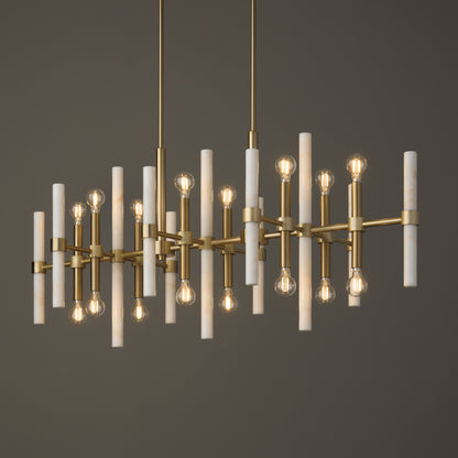 Capital Marlow Linear Chandelier in Matte Brass
