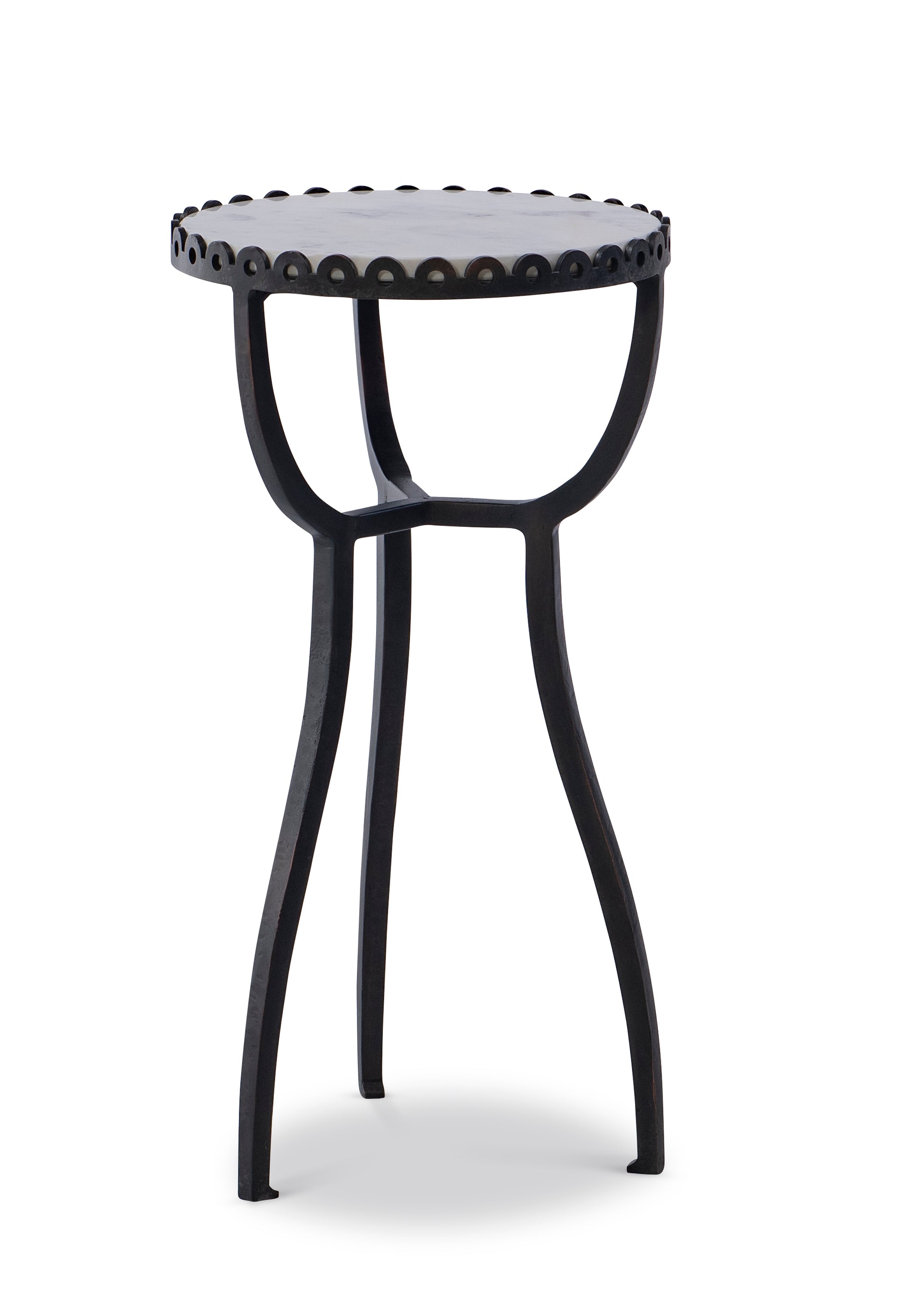 Maitland-Smith Bjork Side Table in White