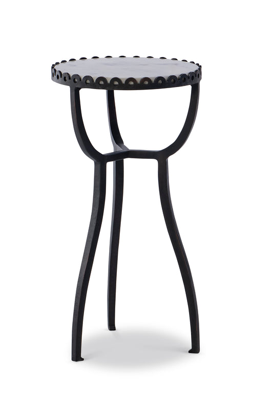Maitland-Smith Bjork Side Table in White