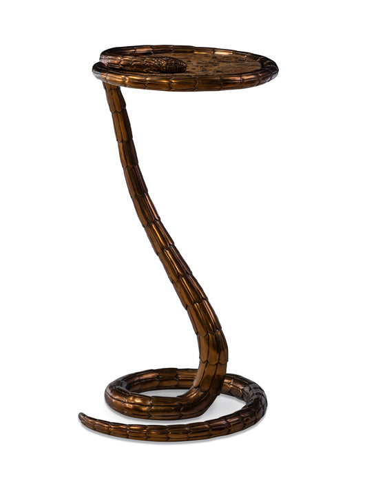 Maitland-Smith Serpent Drink Table in Brass