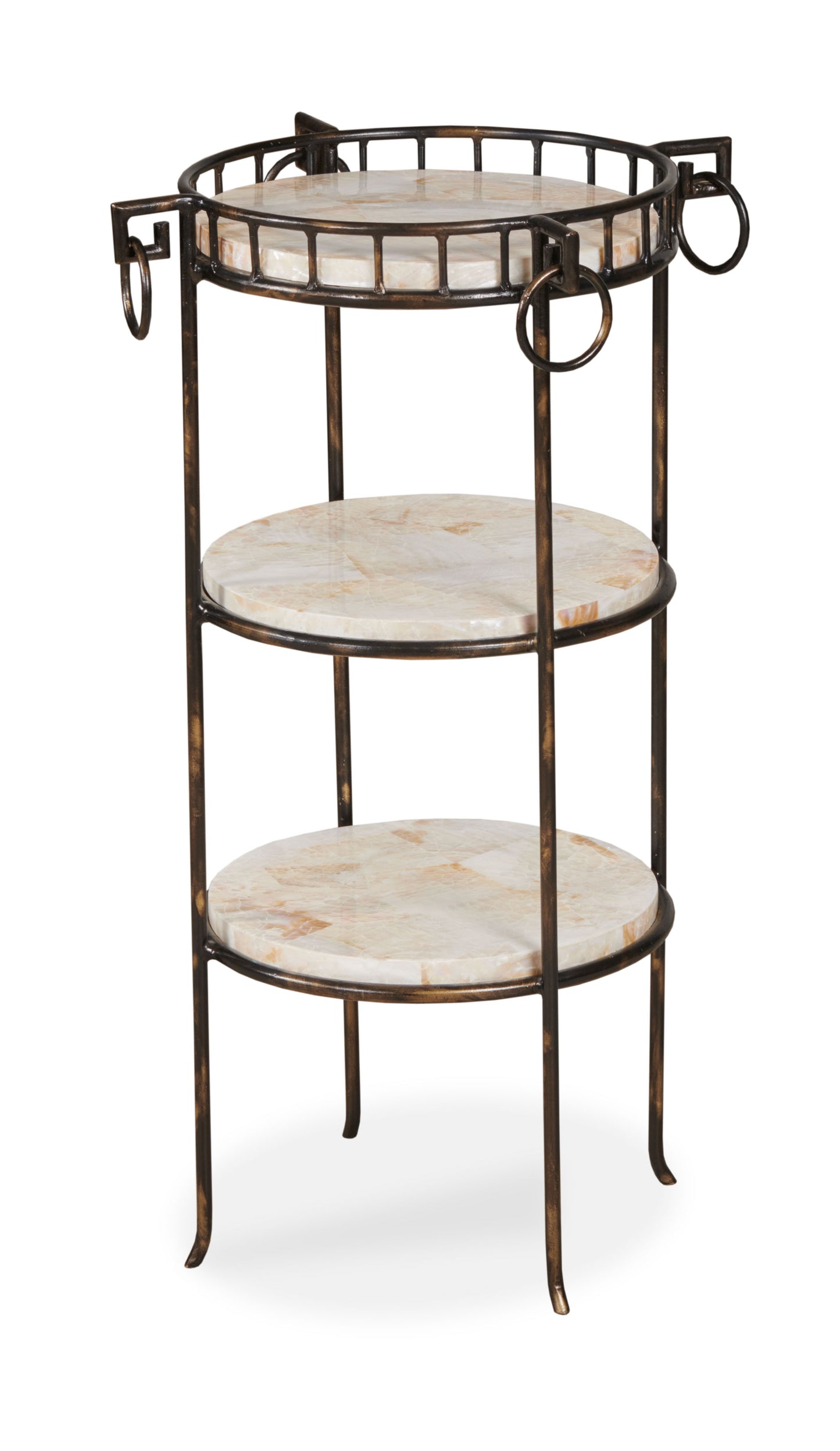 Maitland-Smith Silvia Martini Table in White