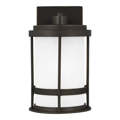 Generation Lighting Wilburn Small One Light Outdoor Wall Lantern Antique Bronze