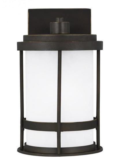 Generation Lighting Wilburn Small One Light Outdoor Wall Lantern Antique Bronze