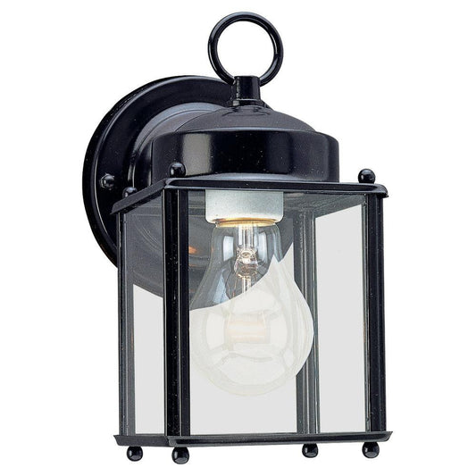 Generation Lighting New Castle One Light Outdoor Wall Lantern Black