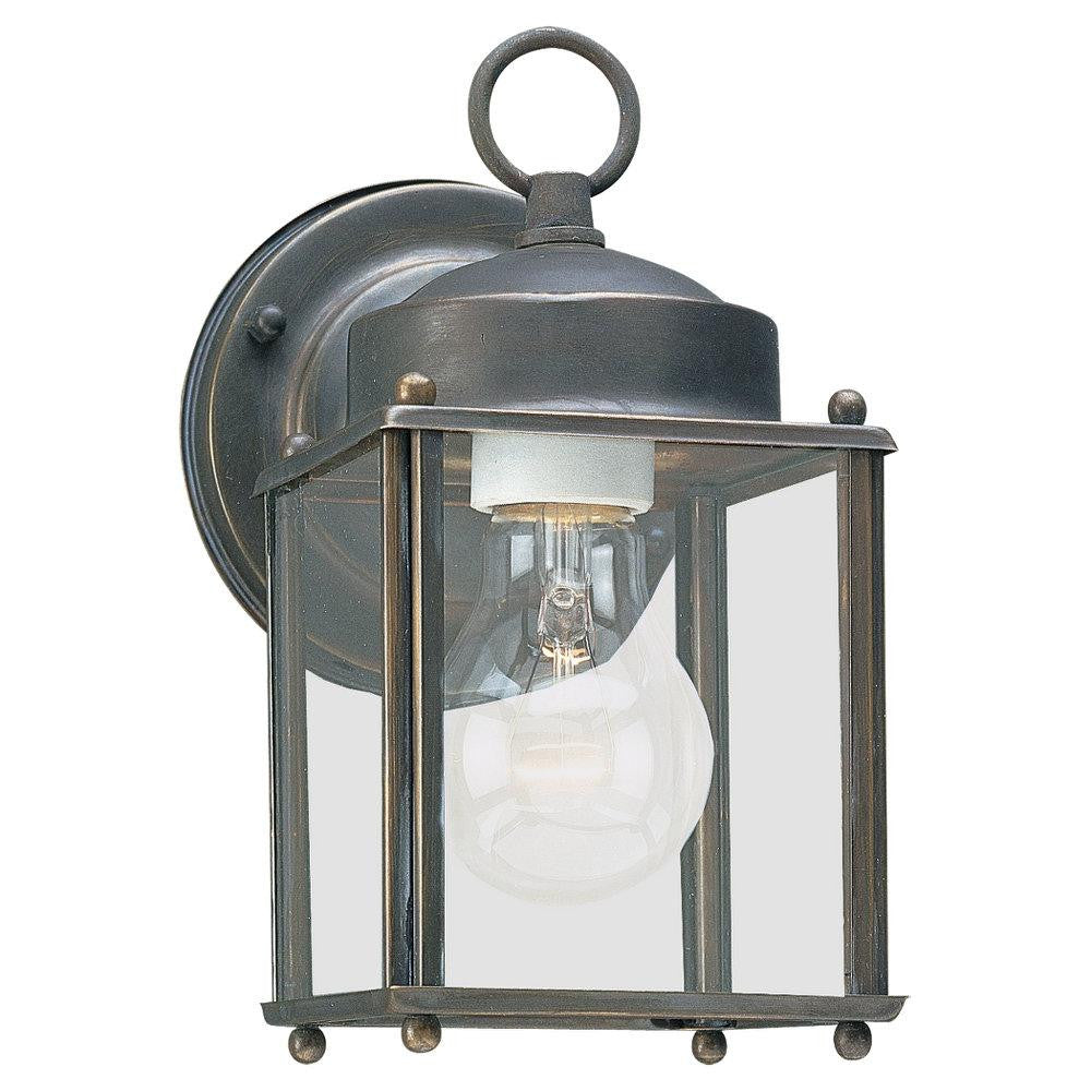 Generation Lighting New Castle One Light Outdoor Wall Lantern Antique Bronze