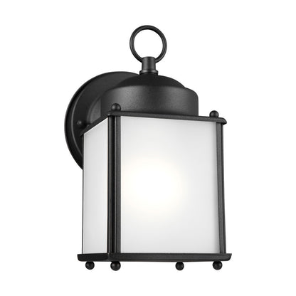Generation Lighting New Castle One Light Outdoor Wall Lantern Black