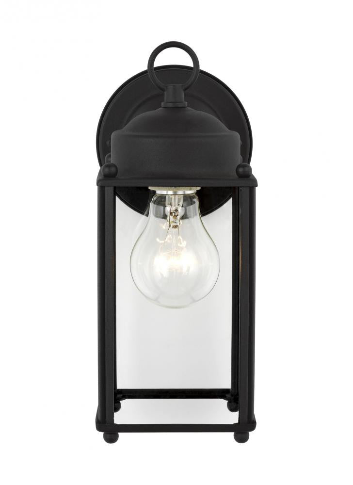 Generation Lighting New Castle Large One Light Outdoor Wall Lantern Black