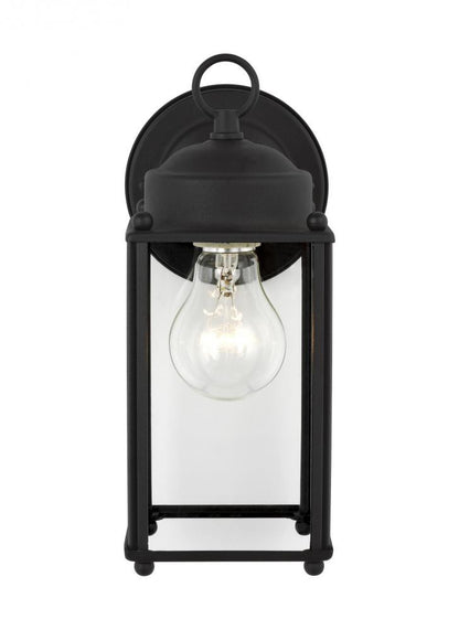 Generation Lighting New Castle Large One Light Outdoor Wall Lantern Black