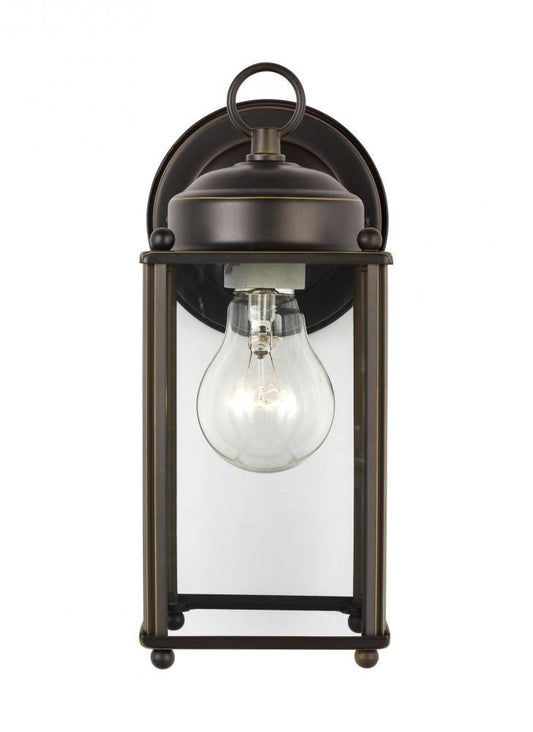 Generation Lighting New Castle Large One Light Outdoor Wall Lantern Antique Bronze