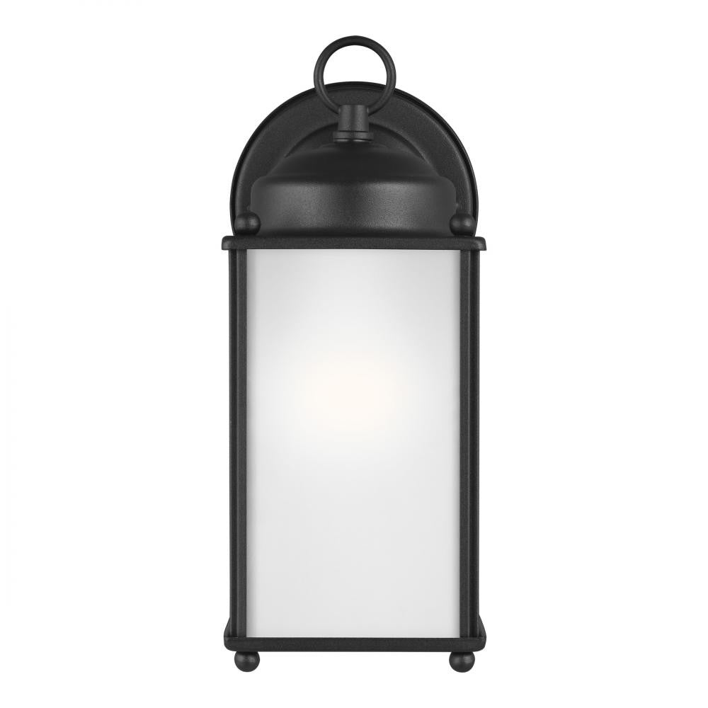 Generation Lighting New Castle Large One Light Outdoor Wall Lantern Black