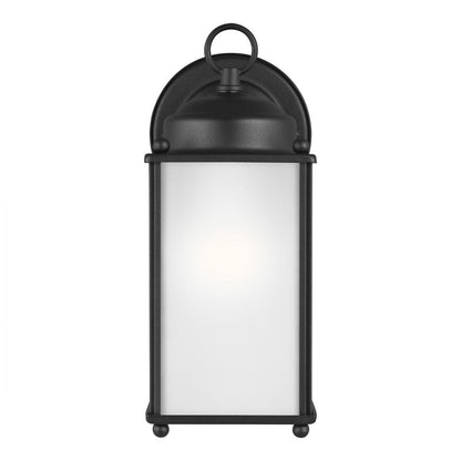 Generation Lighting New Castle Large One Light Outdoor Wall Lantern Black