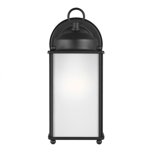 Generation Lighting New Castle Large One Light Outdoor Wall Lantern Black