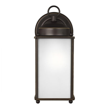 Generation Lighting New Castle Large One Light Outdoor Wall Lantern Antique Bronze