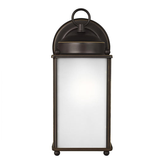 Generation Lighting New Castle Large One Light Outdoor Wall Lantern Antique Bronze