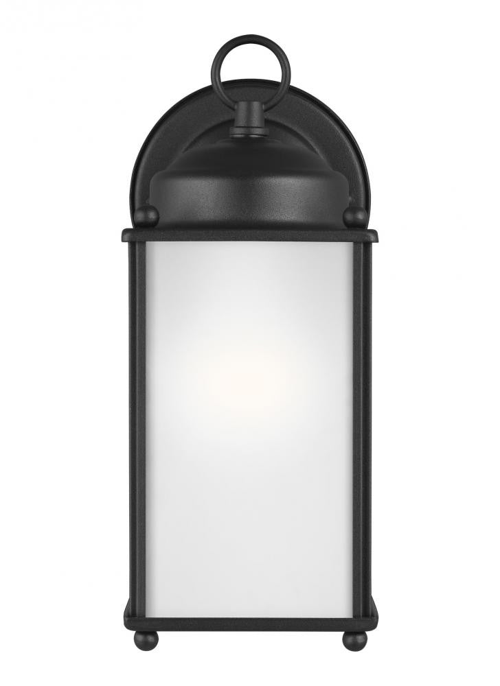 Generation Lighting New Castle Large One Light Outdoor Wall Lantern Black