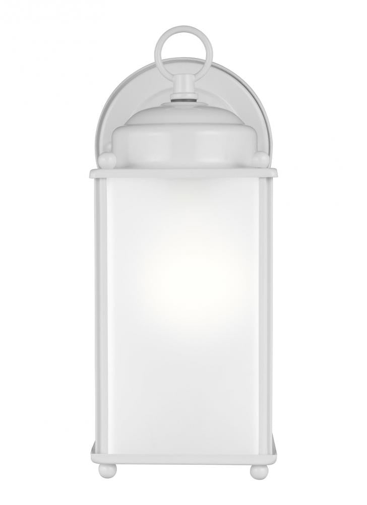 Generation Lighting New Castle Large One Light Outdoor Wall Lantern White