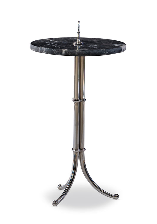 Maitland-Smith Corbet Round Spot Table in Gray