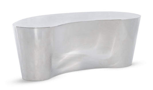 Maitland-Smith Celeste Cocktail Table in Nickel
