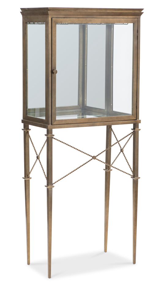 Maitland-Smith Hamilton Vitrine Bar Cabinet in Brass