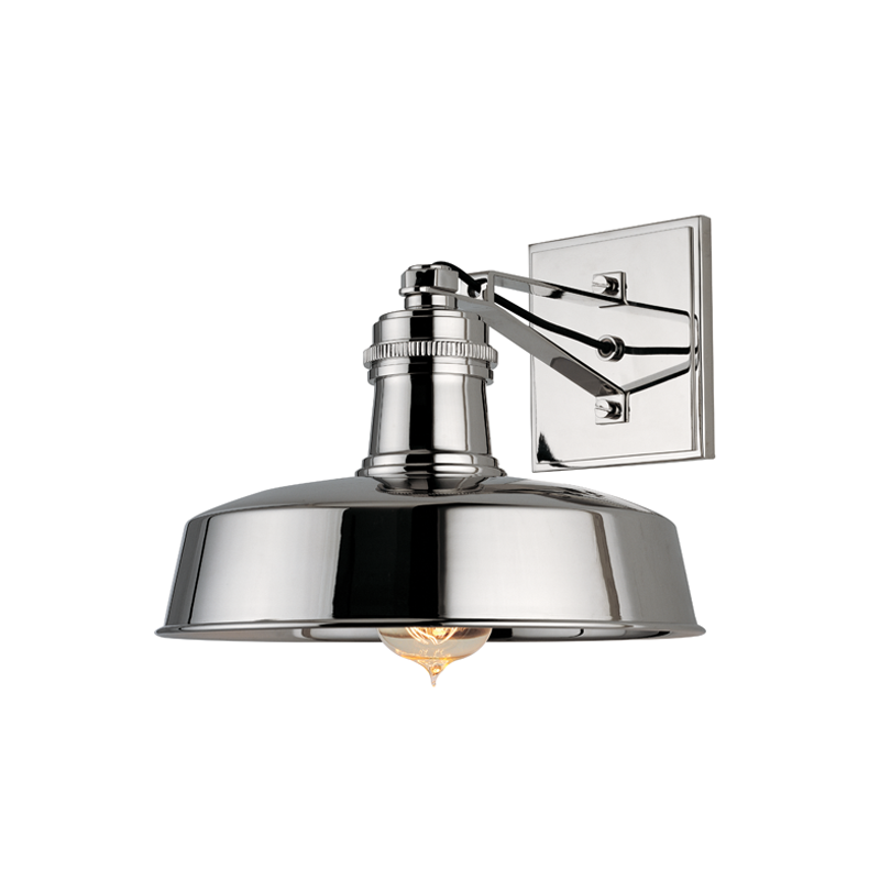 Hudson Valley Hudson Falls Wall Sconce Polished Nickel