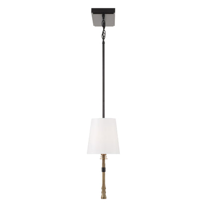 Capital Hollis Linear Chandelier in Matte Black with Hammered Gold