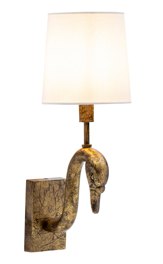 Maitland-Smith Swan Sconce in Gold