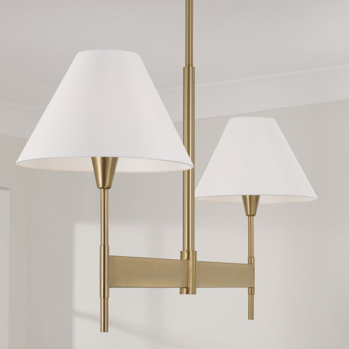Capital Leland Linear Chandelier in Aged Brass