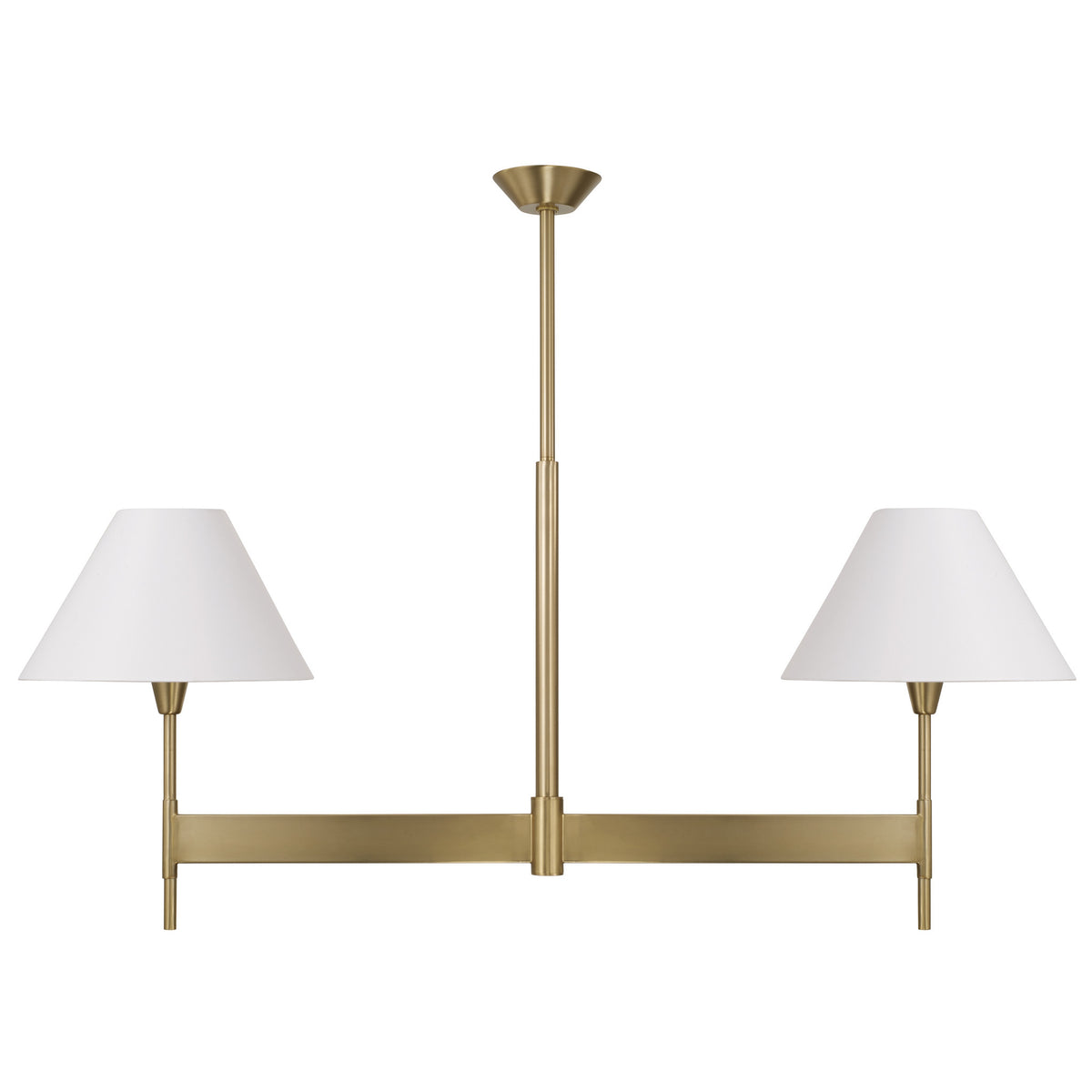 Capital Leland Linear Chandelier in Aged Brass