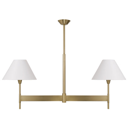 Capital Leland Linear Chandelier in Aged Brass