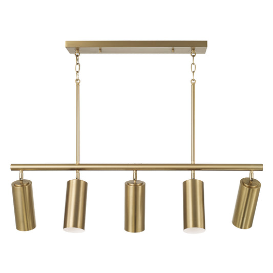 Capital Robbie Linear Chandelier - Aged Brass