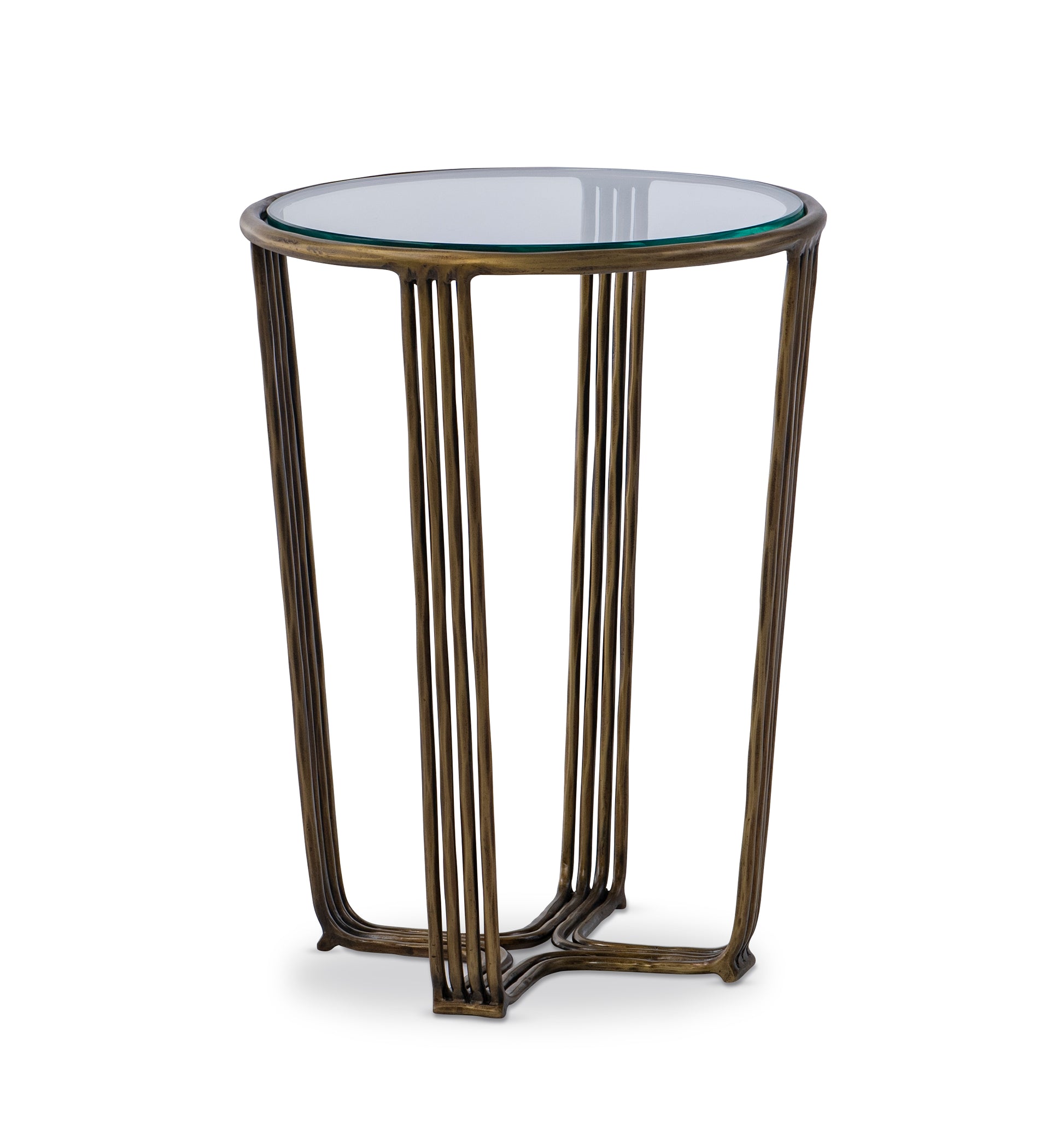 Maitland-Smith Mason Side Table in Gray